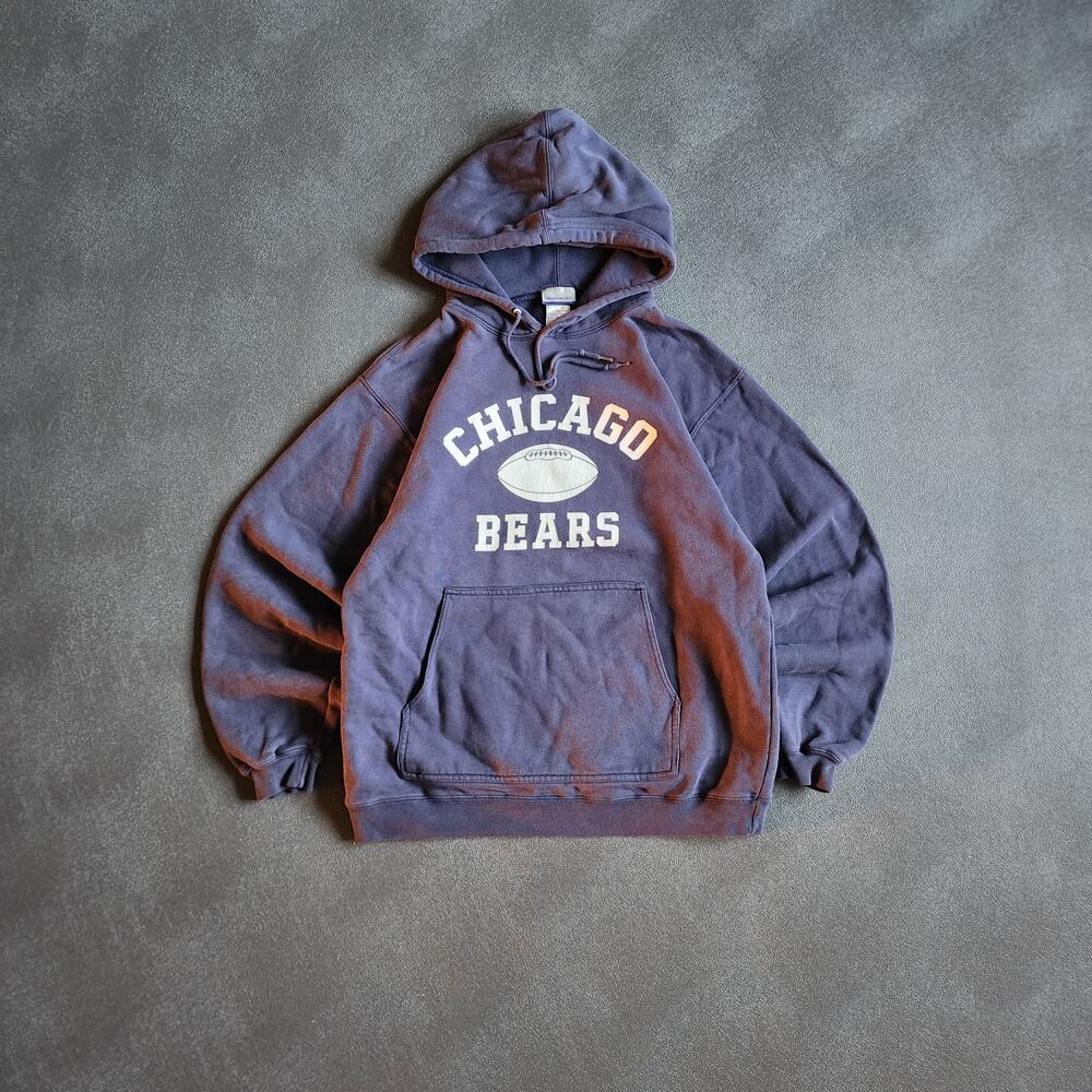 Vintage Chicago Bears Reebok Navy Pullover Hoodie Medium